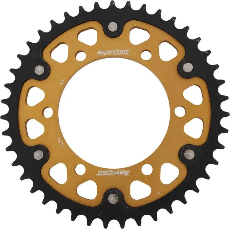 Rear Stealth Sprocket Alu/Stl 43T-530 Gld Yam