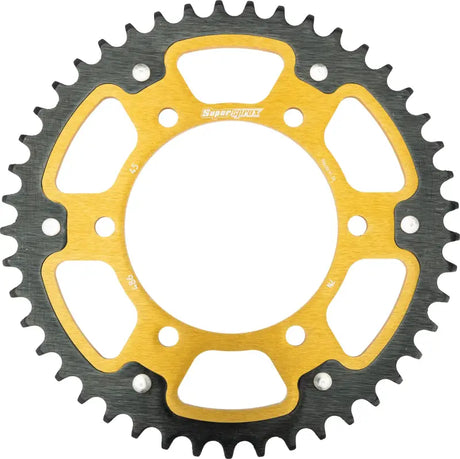 Rear Stealth Sprocket Alu/Stl 45T-520 Gld Kaw