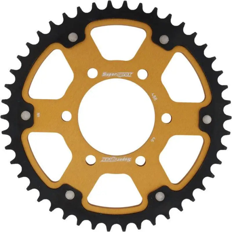 Rear Stealth Sprocket Alu/Stl 46T-530 Gld Kaw