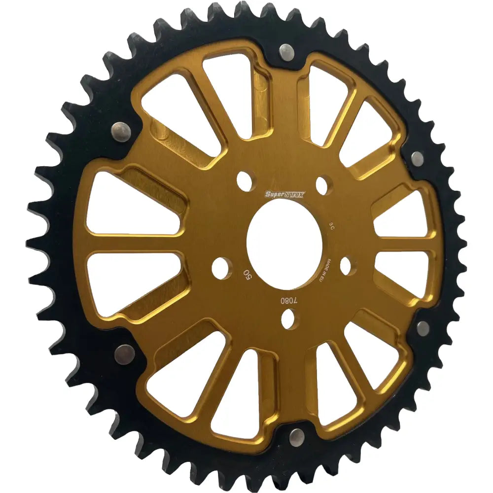 Supersprox Stealth 51T Rear Sprockets RST-7080:51-Gold - Gold Black Sprocket Alum Car Steel Teeth RST-7080:51-GLD