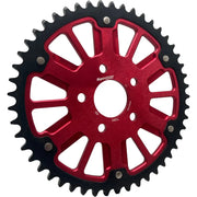 Supersprox Stealth 51T Rear Sprockets RST-7080:51-Red - Red Black Sprocket Alum Car Steel Teeth