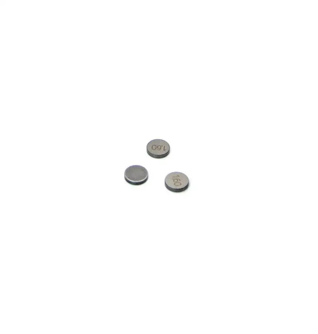 Three metallic supertech 8mm shims for engine tune-up, 3.05mm thick