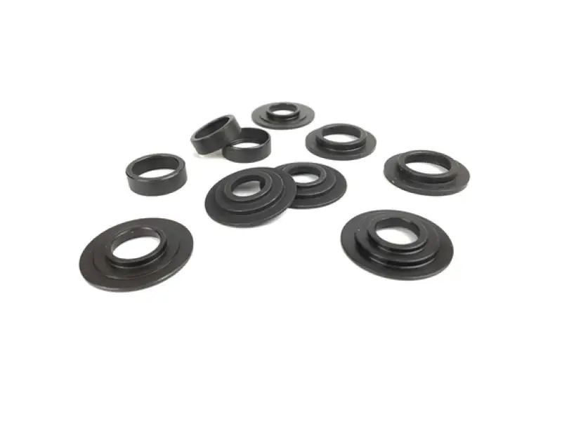 Dark metal valve shims for Supertech Dual Spring Seat Locator, perfect for dual spring seat setups