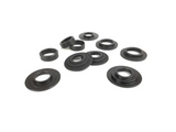 Dark metal valve shims for Supertech Dual Spring Seat Locator, perfect for dual spring seat setups