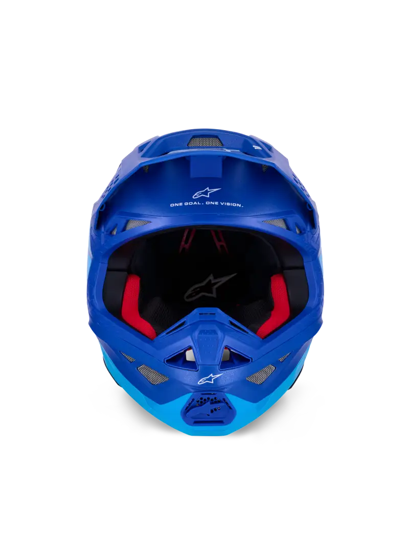 Supertech S M10 Flood Helmet Met Blu/Md Blu/Blk Crb M&G Sm - ALPINESTARS