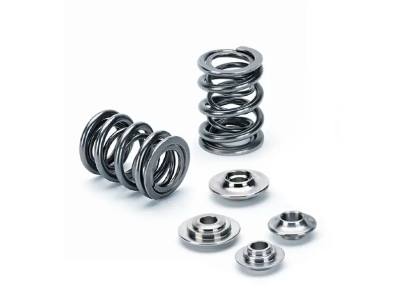Supertech Mitsubishi Evo dual valve spring kit with polished chrome springs