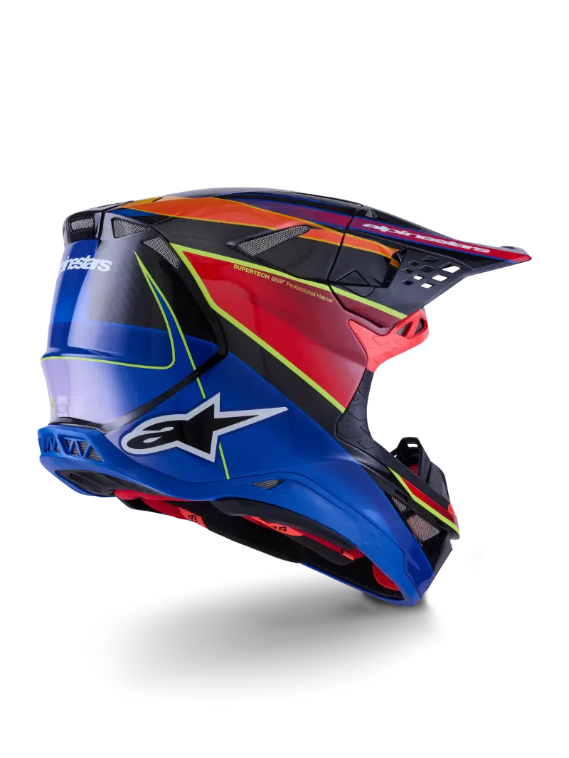 Supertech S M10 Era Helmet Blu/Rd/Ylw Fluo Glossy Xl