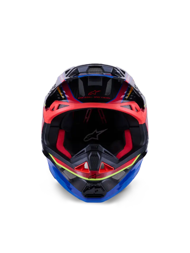 Supertech S M10 Era Helmet Blu/Rd/Ylw Fluo Glossy Xl