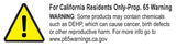California Proposition 65 warning on Superwinch 18000SR with synthetic rope and tiger shark design