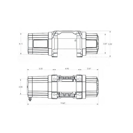 Superwinch 3500 LBS 12V DC 7/32in x 40ft Steel Rope Roller Fairlead SP 35 Winch - Winches & Hitches