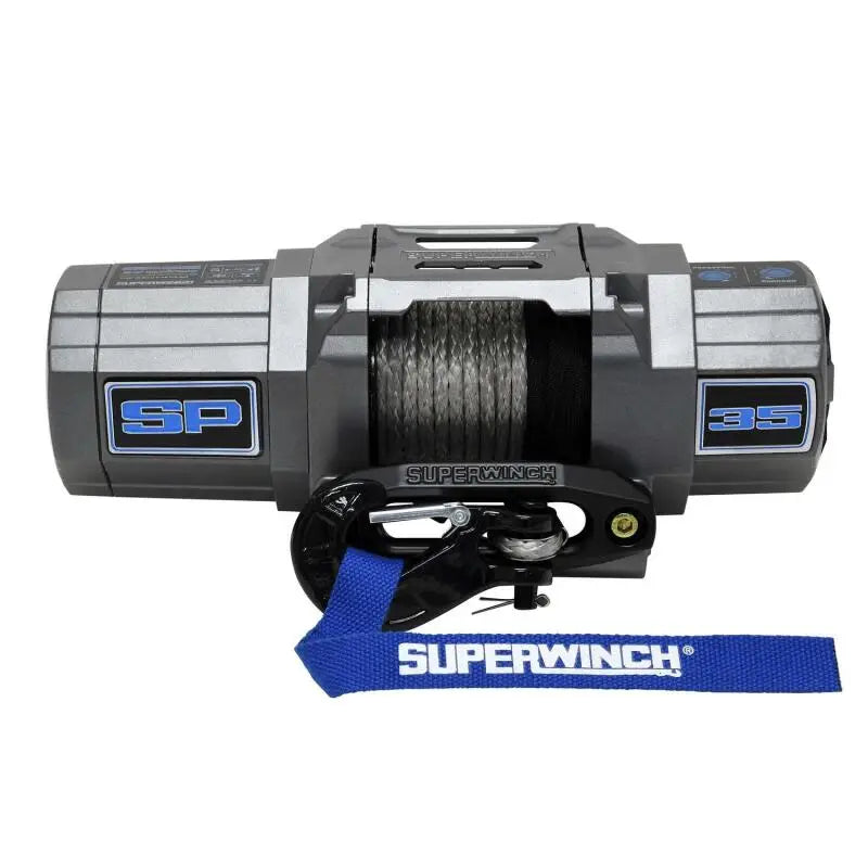 Superwinch 3500 LBS 12V DC 7/32in x 40ft Synthetic Rope Hawse Fairlead SP 35SR Winch - Winches & Hitches