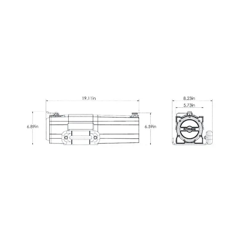 SUPERWINCH 1455200 S5500- WINCH W/STEEL ROPE