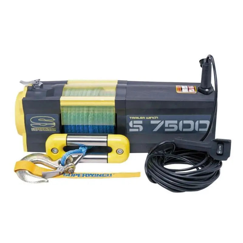 Superwinch 1475201 Superwinch 7500 LBS 12V DC 5/16in x 54ft Synthetic Rope S7500 Winch - 1475201