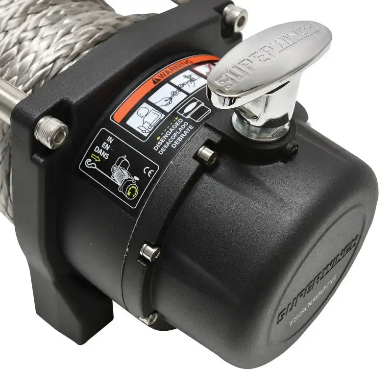 Superwinch 9500 LBS 12V DC 3/8in x 80ft Synthetic Rope Tiger Shark 9500 Winch - 1595201
