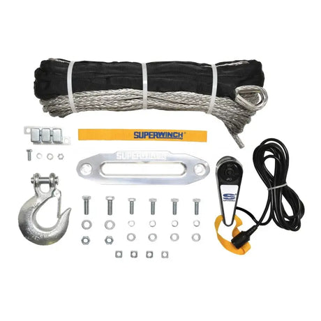 Superwinch 9500 LBS 12V DC 3/8in x 80ft Synthetic Rope Tiger Shark 9500 Winch - 1595201