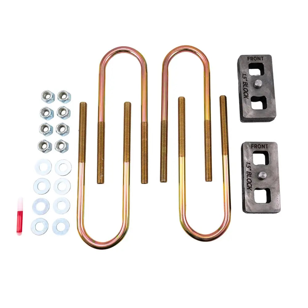 Suspens PRO Includes U-Bolts Leaf Spring Block Kit BUG02 - Ubolt GM 1500