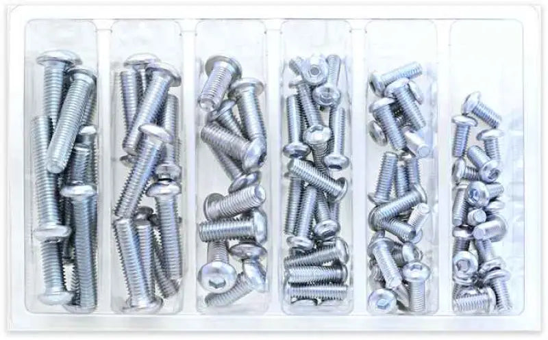 SV-BHM6M8 Button Head Allen Bolt Assortment 90 Piece Kit