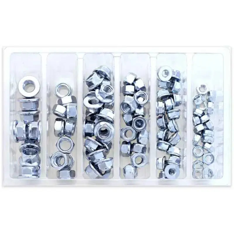 SV-FUJINUT Hex Fuji Lock Nut Assortment 100 Piece Kit