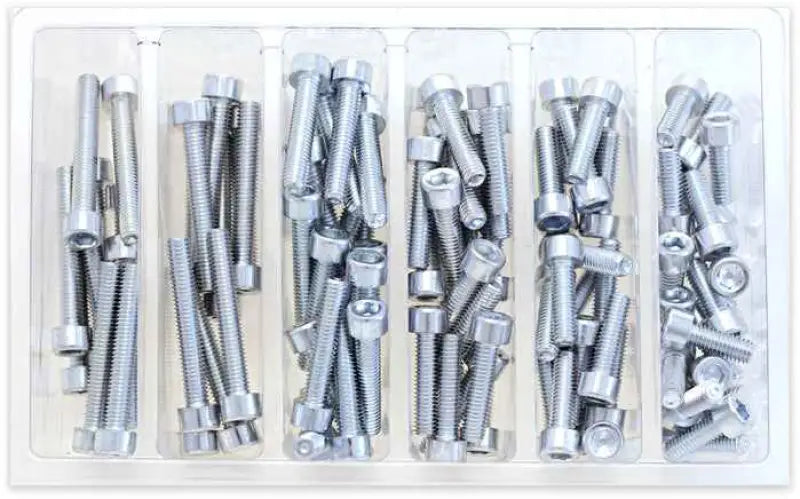 SV-M6SOCKET Smooth Socket Head Allen Bolt Assortment 80 Piece Kit