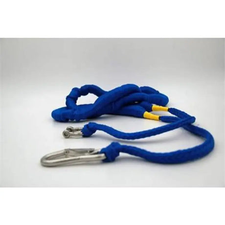 Blue rope lanyard with metal clips for shallow water activities in royal blue Greenfield Shallow Water