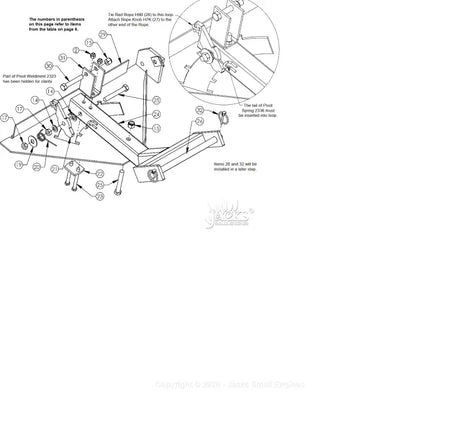 Mechanical assembly diagram of Swisher Spring high-quality replacement spring for better equipment performance