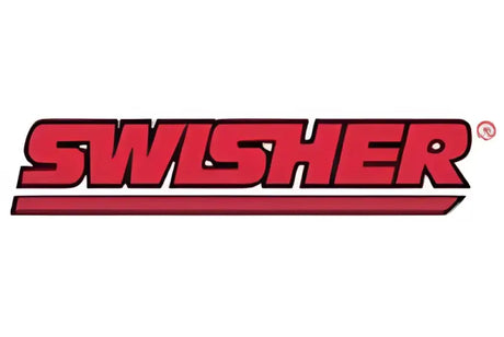 Red Swisher Stump Jumper logo on Swisher Stump Jumper 4859TK machine
