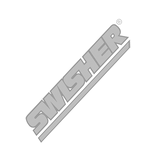 Angled gray SWISHER logo on Swisher Stump Jumper 4859TK tractor attachment