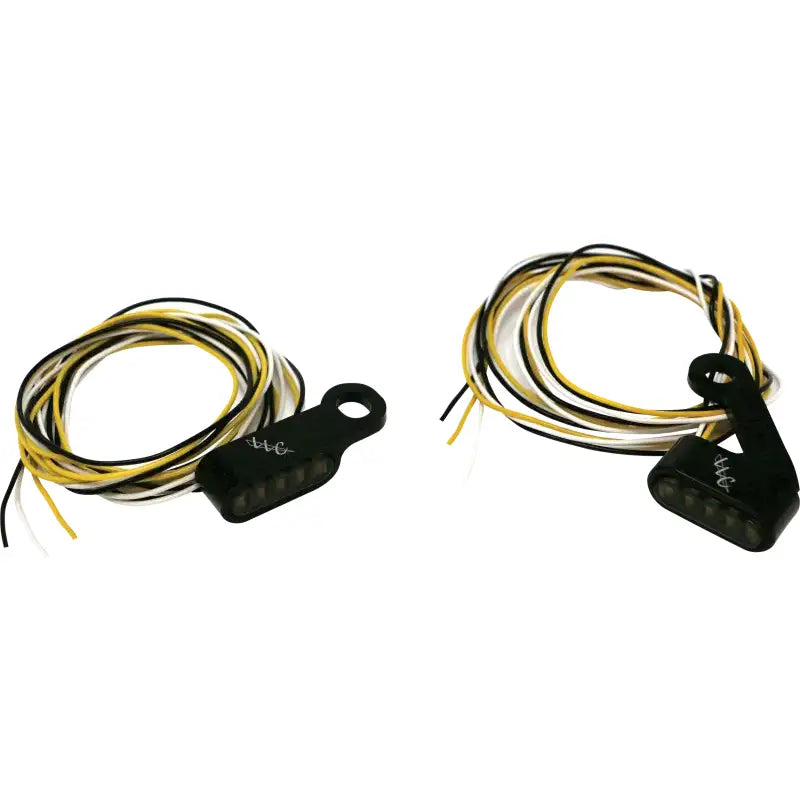 LETRIC LIGHTING CO Switchback Led Turn Signal Black White Run/Amber Turn