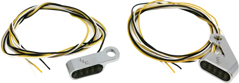 LETRIC LIGHTING CO Switchback Led Turn Signal Chrome White Run/Amber Turn