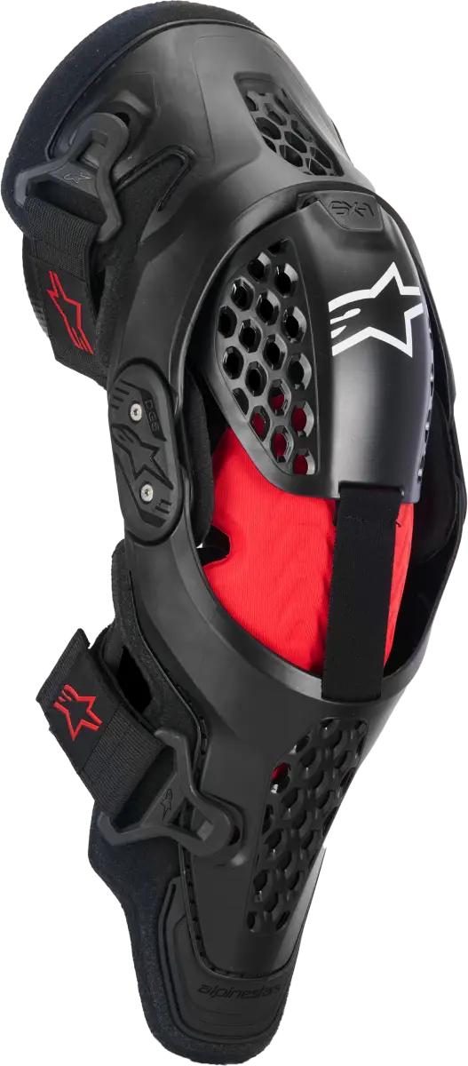 Sx 1 Plasma Knee Protector Blk/Red/Cool Gry 2xl - ALPINESTARS