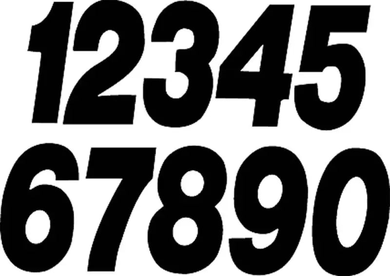 SX73B-7 #7 7" Black Super X Digits 3/Pk