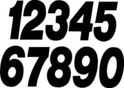 SX73B-8 #8 7" Black Super X Digits 3/Pk