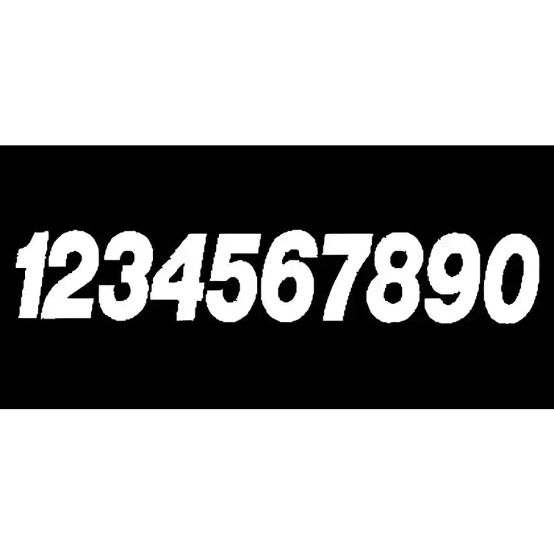 SX73W-2 #2 7" White Super X Digits 3/Pk