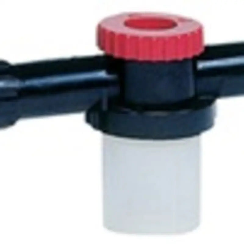 Black pipe with red valve and white reservoir for SXMXR CRC Salt Terminator product