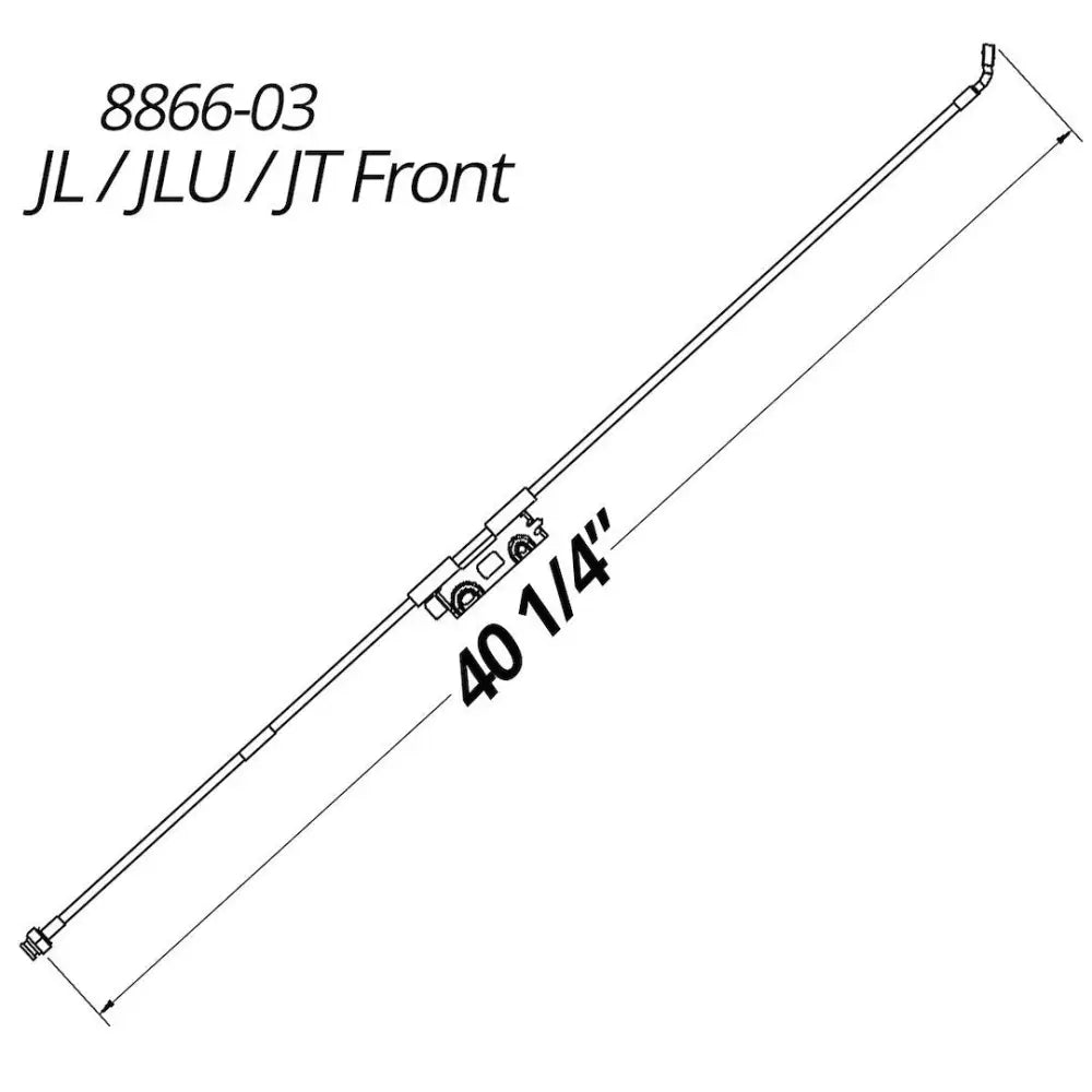 Synergy Limited Lifetime Warranty Brake Line 8866-03 - Jeep JL Jlu JT Front Lin