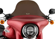 Red motorcycle with tinted windshield on T-239-8DS Slipstreamer Sportglide 8 Inch Dark Smoke Flsb 18-Up
