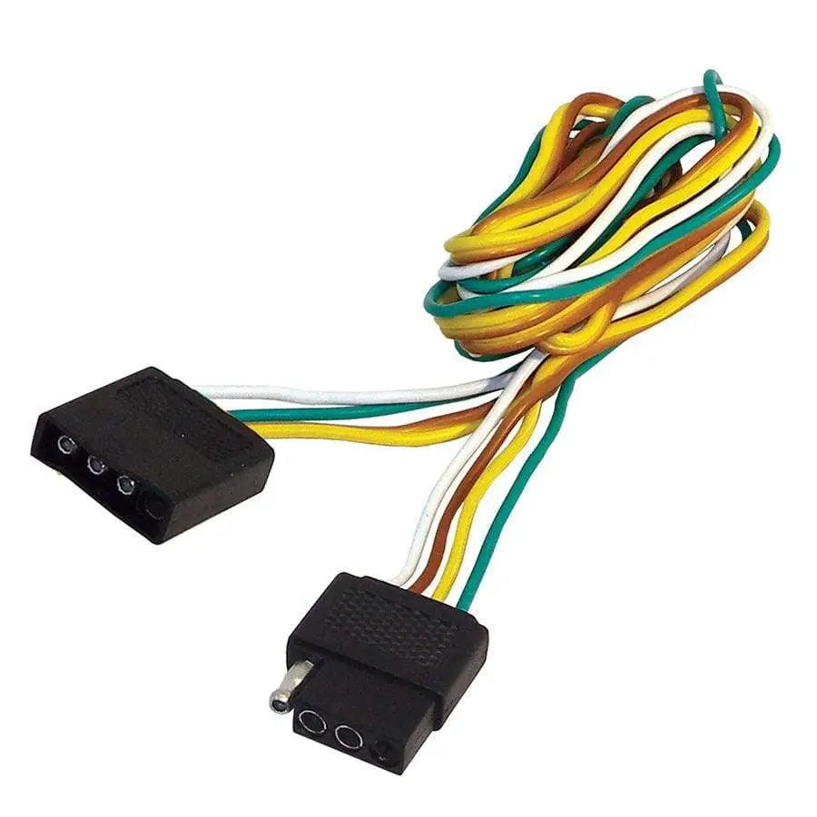 T-H Marine Color Coded Wires Trailer Wiring Connector Extension BE-TR-59380-DP - 4-WAY Wire
