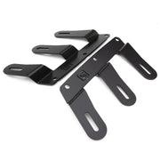 T-Rex Front Bumper mounting brackets in black, designed for seamless integration with OEM fog lights, featuring a sleek look and durable construction for enhanced vehicle performance.