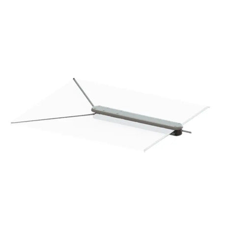 Gray metal antenna.