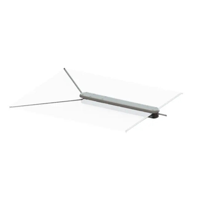 Gray metal antenna.