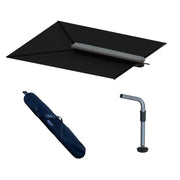 T10-3000-4 Taco Metals Shade Fin W/Black Fabric Bag & Rod - Boat Sunshade