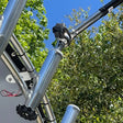 T10-3000-6 Taco Metals Adjustable Rod Holder Mount Kit securely mounted on a boat, designed for easy customization and positioning of fishing rod holders, perfect for Marine,AVADA - Best Sellers,Must Haves