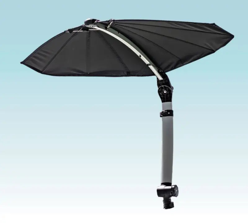 T10-4000-1 Taco Metals Shadefin Mini With White Fabric & - Boat Sunshade