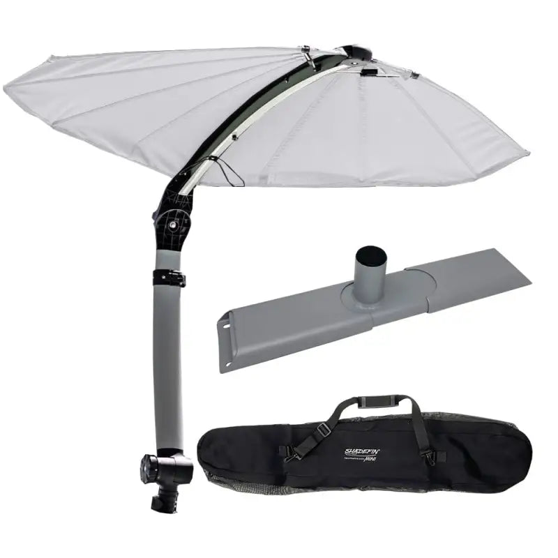 T10-4000-2 Taco Metals Shadefin Mini With Black Fabric & - Boat Sunshade