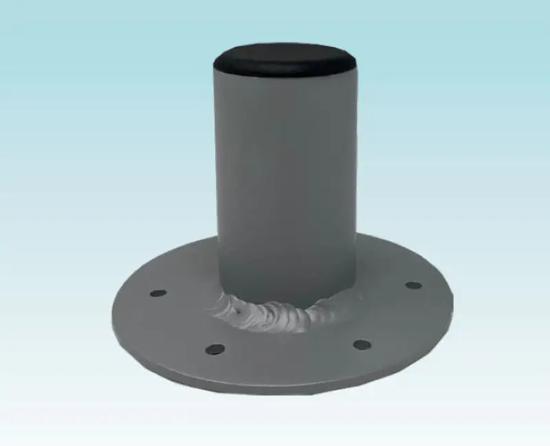 T10-4000-8 Taco Metals Shadefin Mini Deck Mount W/Backing - Boat Sunshade