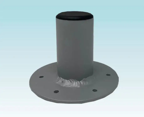 T10-4000-8 Taco Metals Shadefin Mini Deck Mount W/Backing - Boat Sunshade