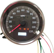 T21-6984-12 Electronic Speedo Black Face W/ 6 Spd