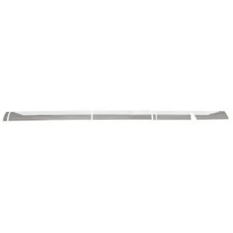 Silver T2189-304M Ici rocker panels side molding with cutouts and angled ends