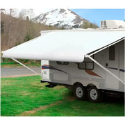 White RV awning in sldtop polar white for Dometic R/F Sldtop Polar White 50 feet