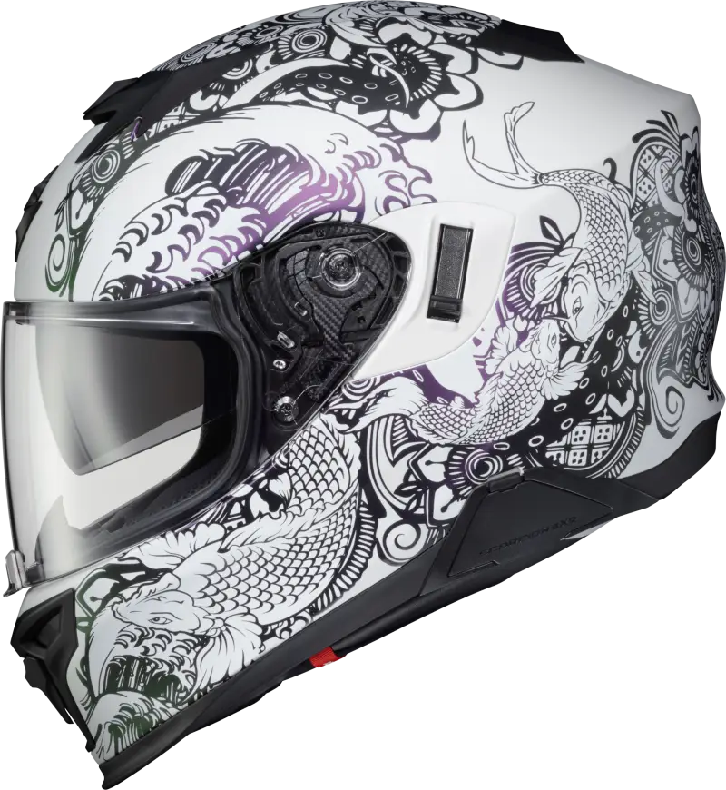 SCORPION EXO T52-1117 Exo T520 Helmet Nama Sushi White/Chameleon 2x